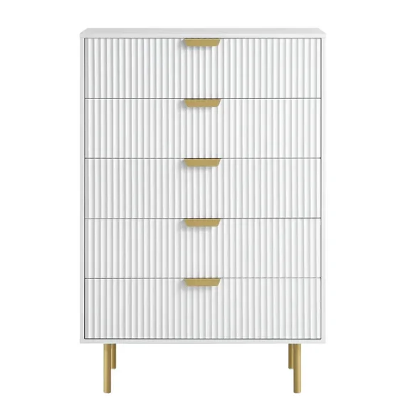 Drawer Dresser White - สไตล์โมเดิร์นขนาดใหญ่พื้นที่ไม้ 3/4/5/6/8 ลิ้นชักสีขาว Dresser สําหรับห้องนั่งเล่น