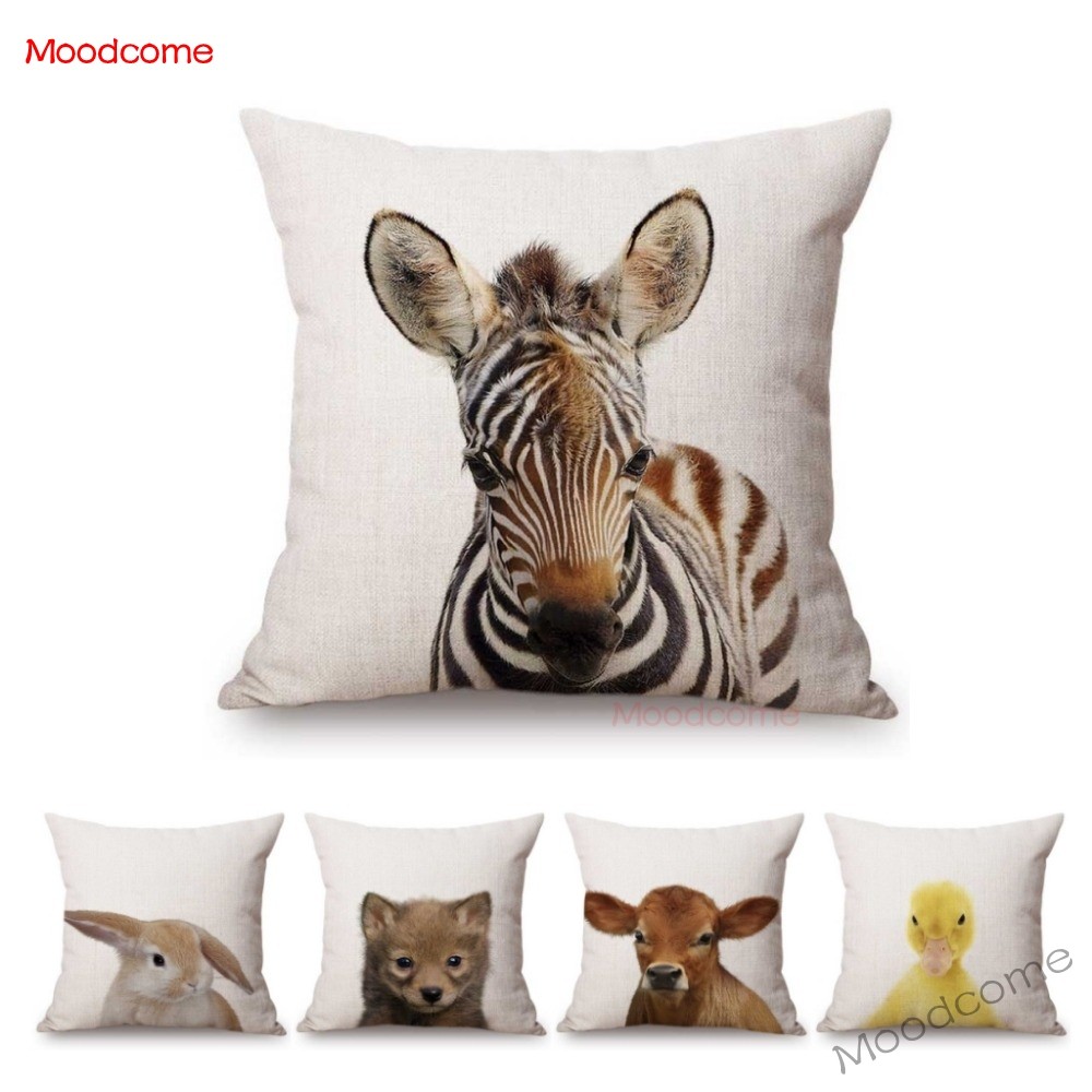 Baby Zebra Nursery - เด็กน่ารักการตั้งค่าเนอสเซอรี่ Art Baby Woodland สัตว์กระต่าย ZEBRA