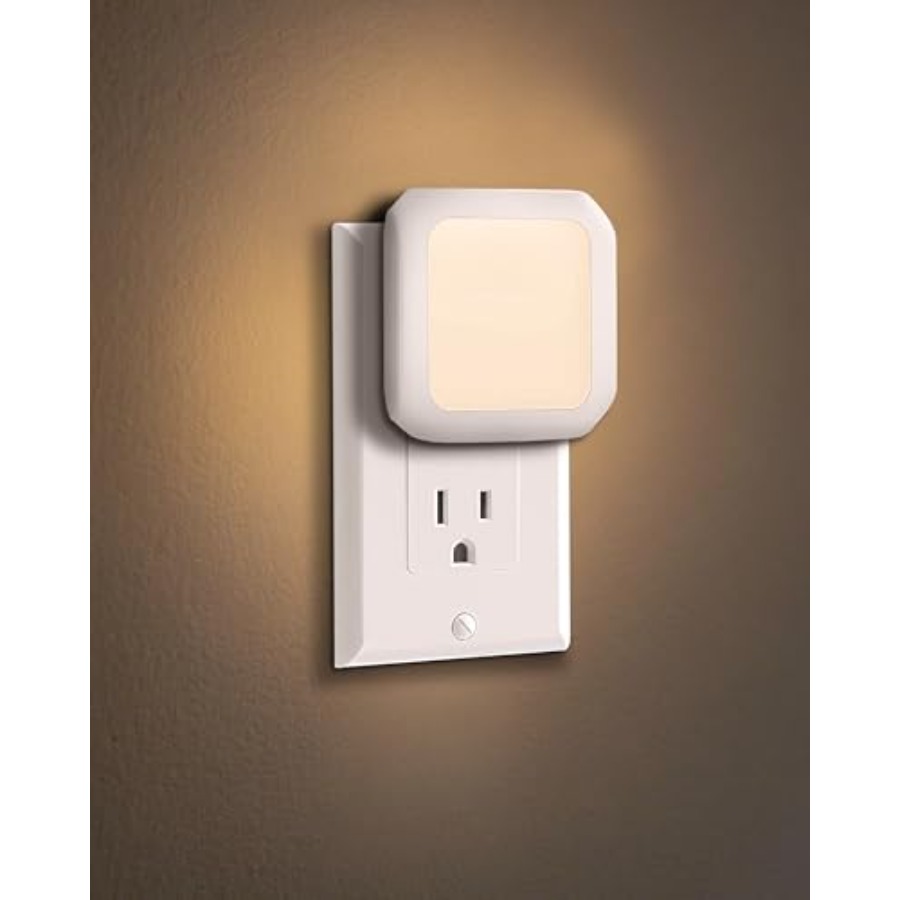 Baby Nursery Night Light - ไฟกลางคืนแบบเสียบปลั๊ก 2 ชิ้น - สำหรับห้องนอนเด็ก ปรับความสว่างได้