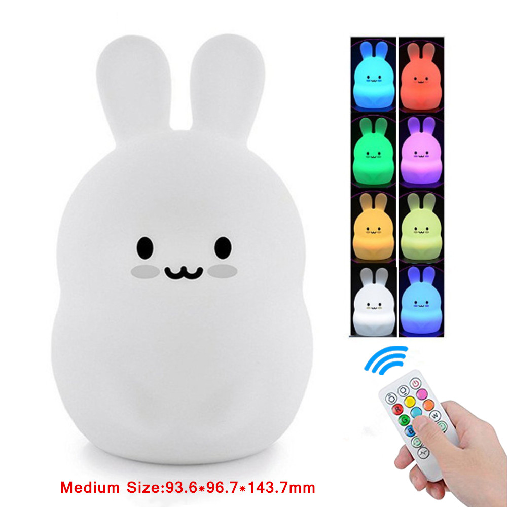 Baby Nursery Night Light - Touch Sensor กระต่าย Night Light รีโมทคอนโทรล