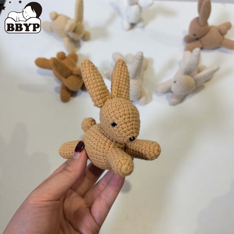 Baby Nursery Mobile - ของตกแต่งกระต่ายโครเชต์น่ารัก 1 ชิ้น, โมบายแขวนเปลเด็ก & ของตกแต่งผนังห้องเด็ก,
