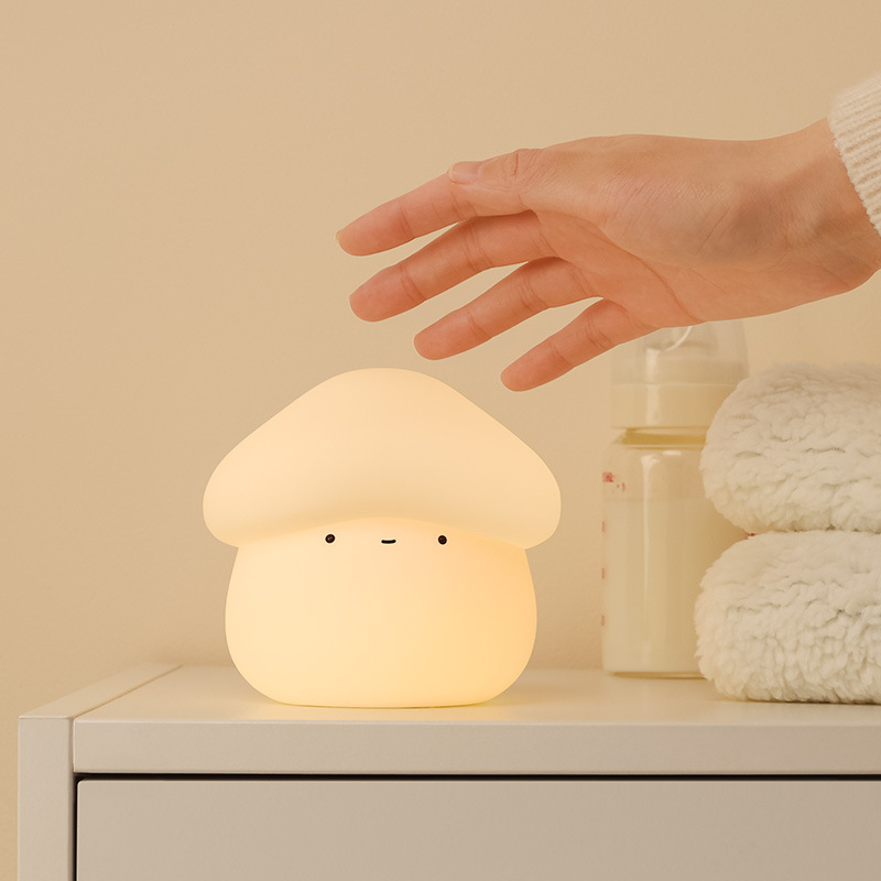 Baby Nursery Night Light - ไฟกลางคืนซิลิโคนรูปเห็ด 1 ชิ้น ชาร์จ USB ได้