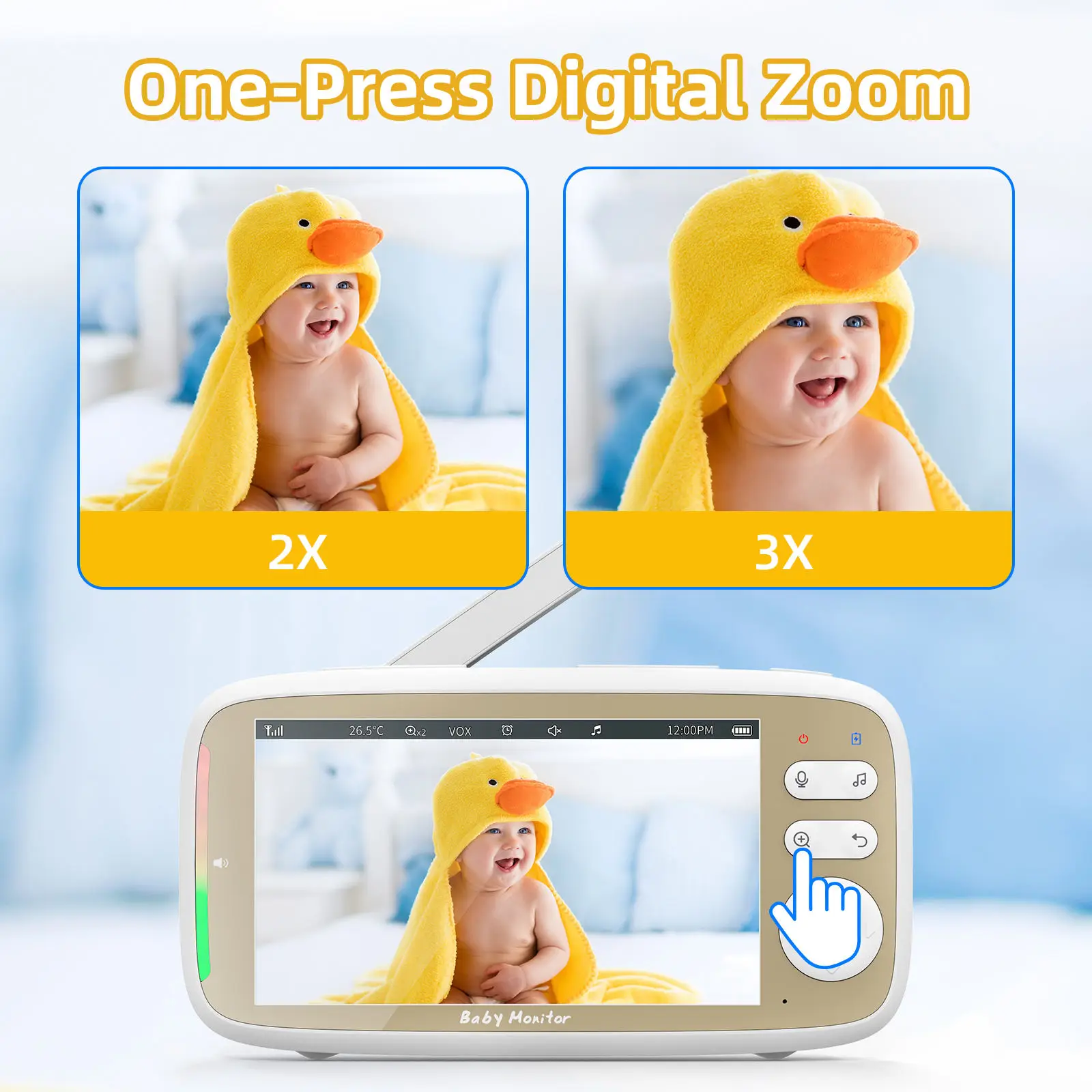 VB803 PRO Baby Monitor 2pcs Zo - Baby Monitor Split Screen บทวิจารณ์และราคา