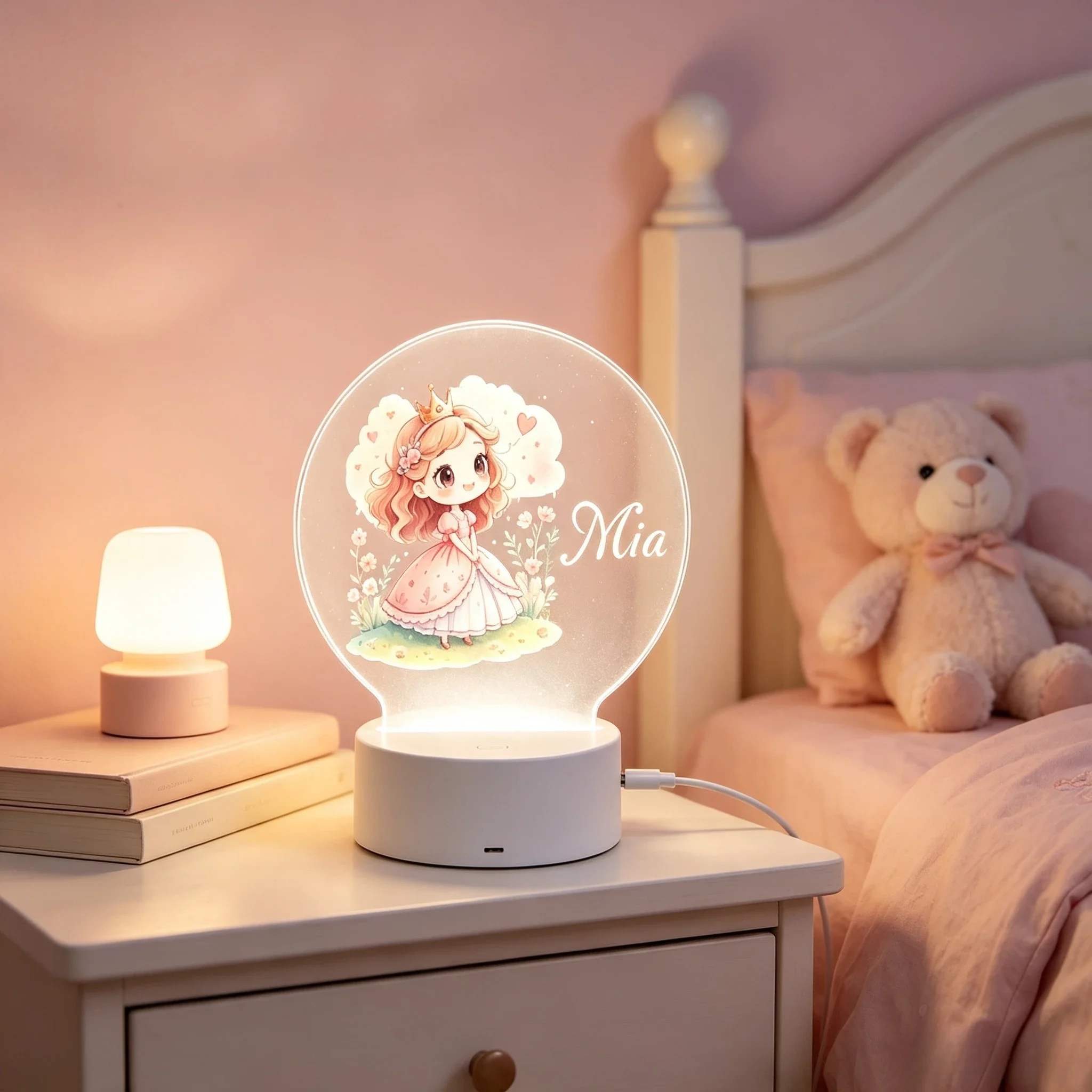 โคมไฟ LED รูปมงกุฎเจ้าหญิงน้อย - Baby Nursery Night Light บทวิจารณ์และราคา