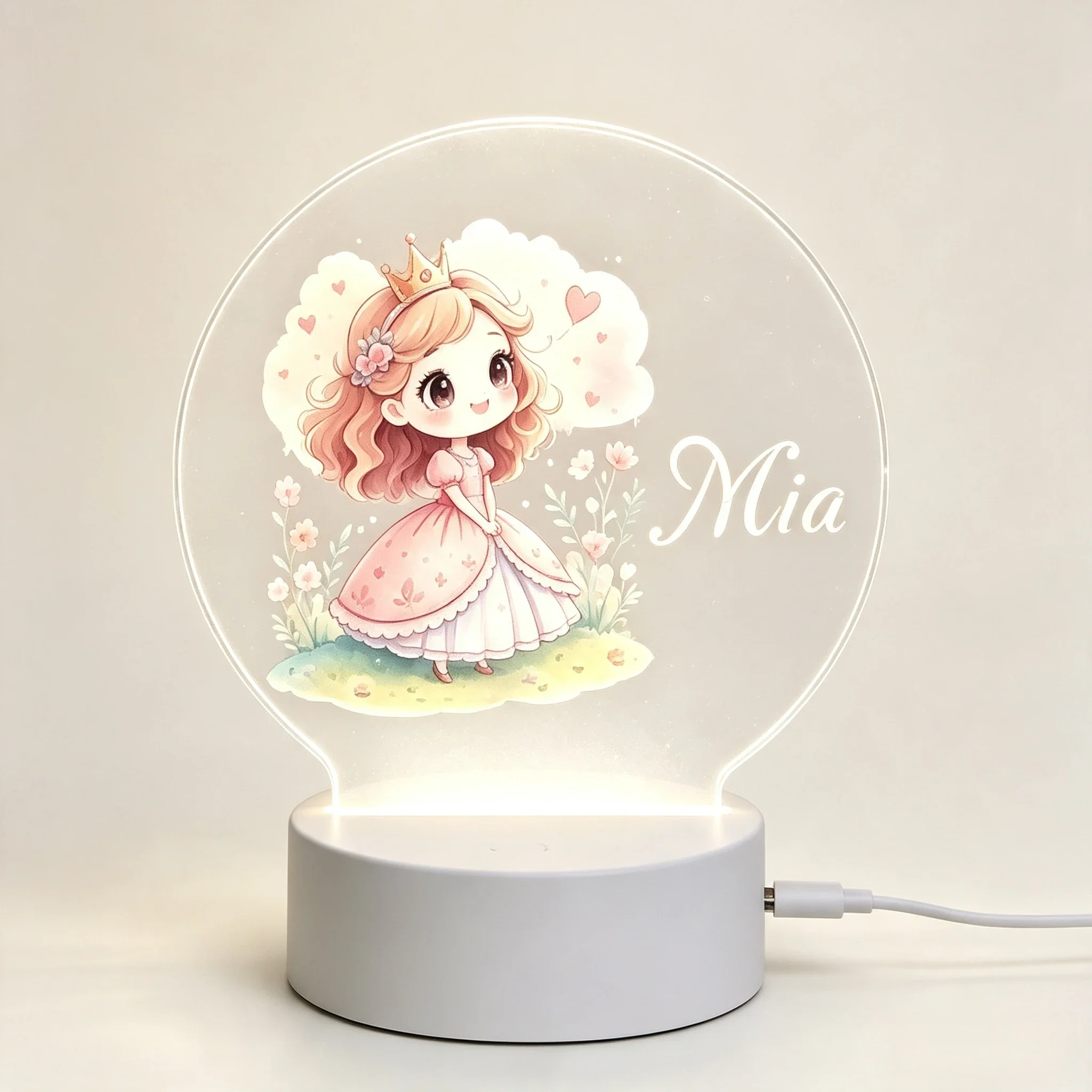 โคมไฟ LED รูปมงกุฎเจ้าหญิงน้อย - Baby Nursery Night Light บทวิจารณ์และราคา
