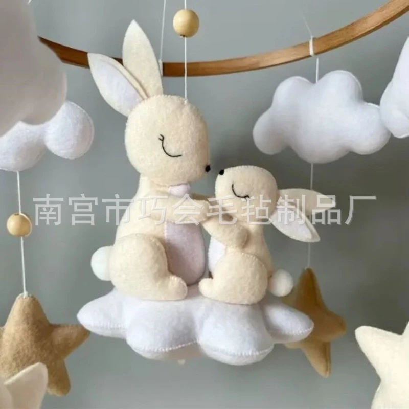 โมบายกระต่ายทำมือจากผ้าสักหลาด - Baby Nursery Mobile บทวิจารณ์และราคา