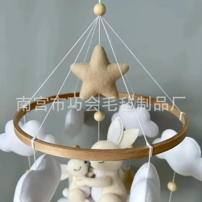 โมบายกระต่ายทำมือจากผ้าสักหลาด - Baby Nursery Mobile บทวิจารณ์และราคา