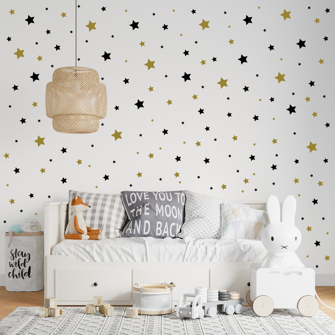 การ์ตูน 65 ชิ้น Star สติ๊กเกอร - Baby Nursery Decals บทวิจารณ์และราคา