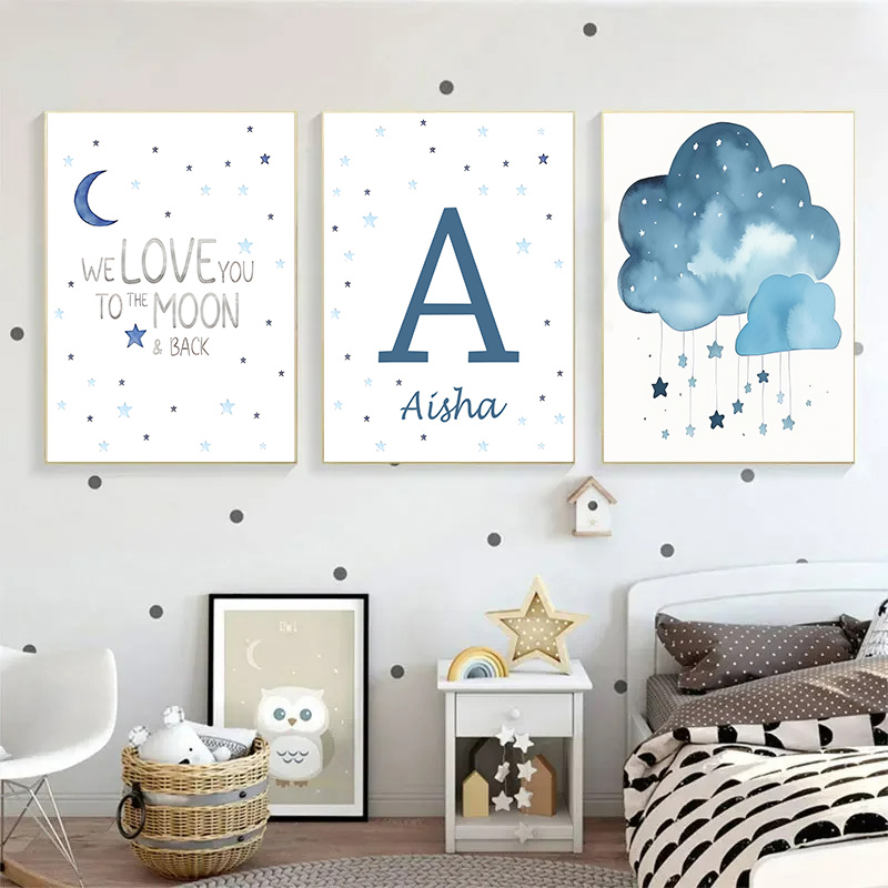 รูปภาพวาดผ้าแคนวาสรูปสัตว์รูปช - Baby Name Wall Art บทวิจารณ์และราคา