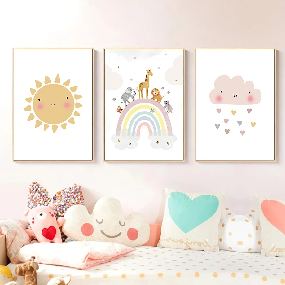 ยีราฟ ช้าง บอลลูนลมร้อน ดวงอาท - Baby Name Wall Art บทวิจารณ์และราคา
