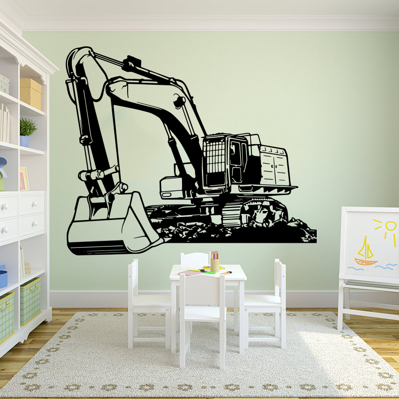 ขนาดใหญ่อุปกรณ์หนักExcavator D - Baby Nursery Decals บทวิจารณ์และราคา