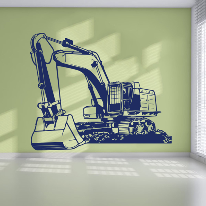 ขนาดใหญ่อุปกรณ์หนักExcavator D - Baby Nursery Decals บทวิจารณ์และราคา
