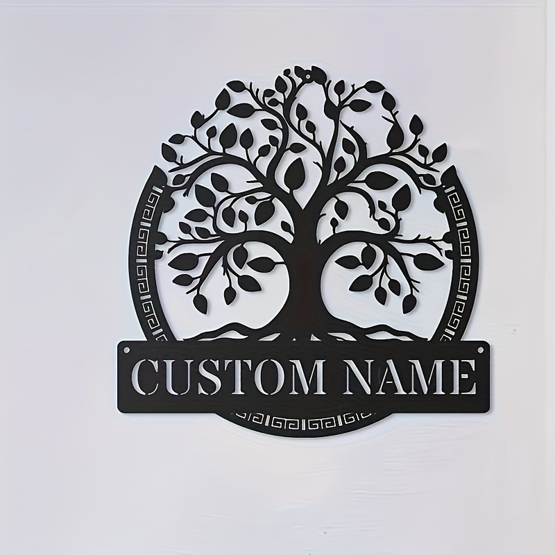 งานศิลปะโลหะติดผนังรูปต้นไม้แห - Baby Name Wall Art บทวิจารณ์และราคา