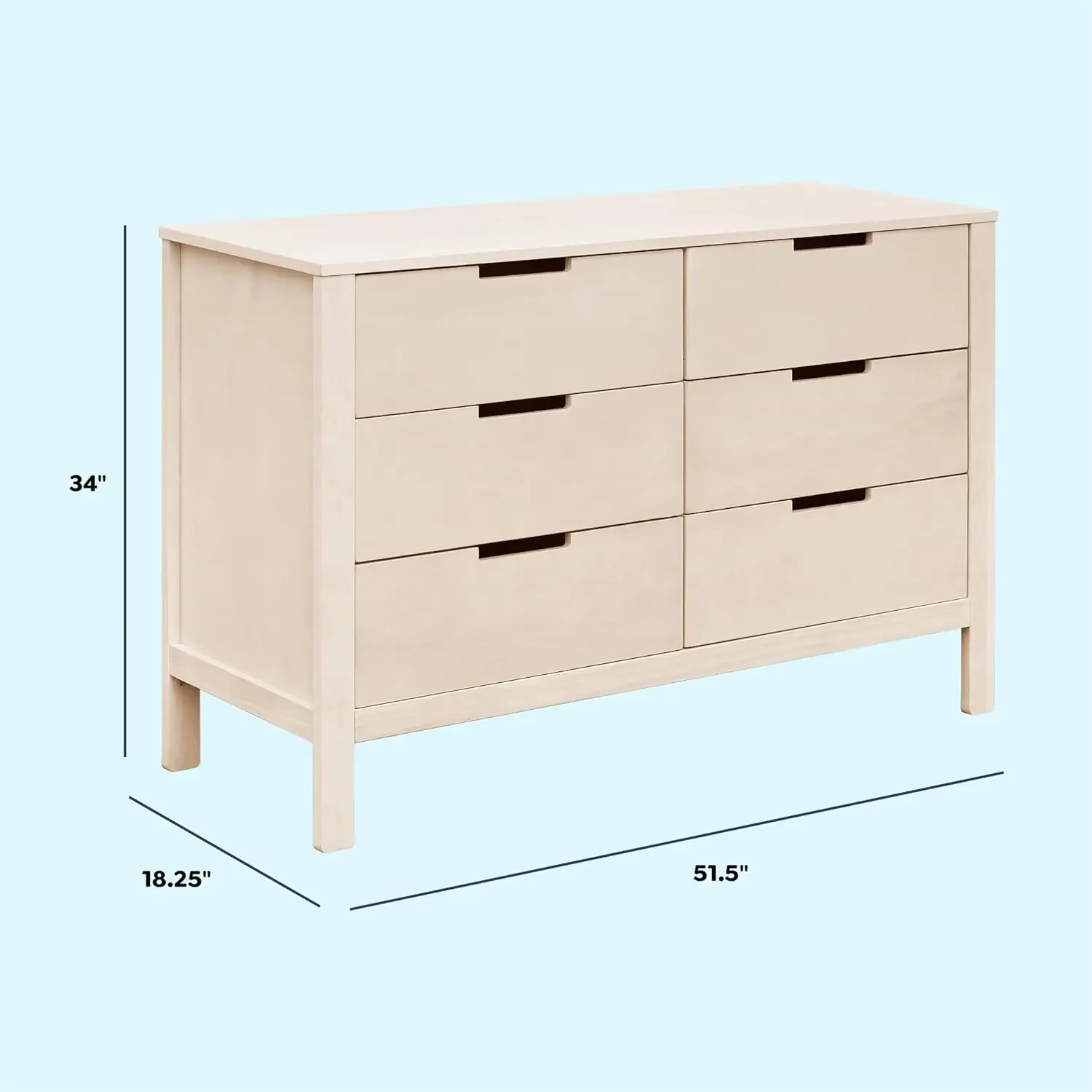 ตู้ลิ้นชักสองชั้นสำหรับห้องเด็ - Baby Nursery Dresser บทวิจารณ์และราคา