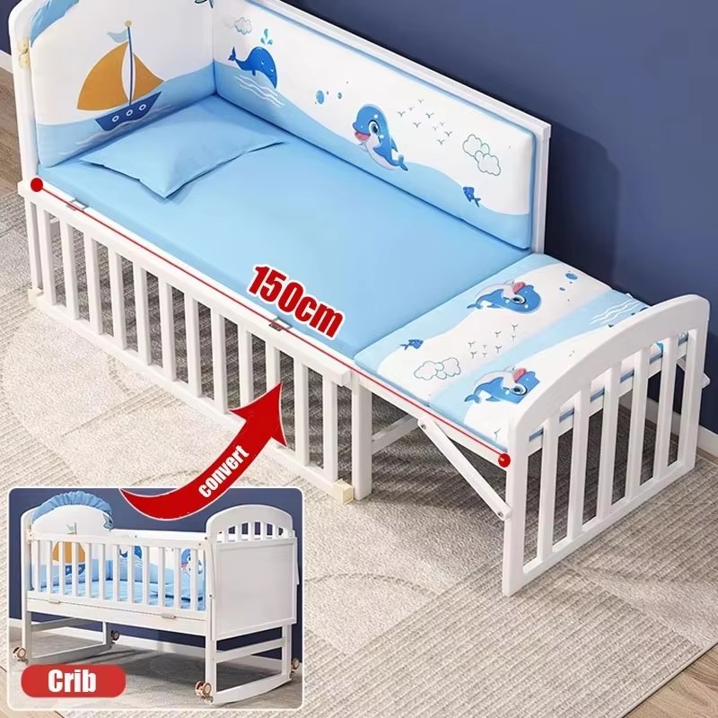 เตียงเด็กอ่อนไม้พร้อมมุ้งกันยุ - Baby Nursery Sale บทวิจารณ์และราคา