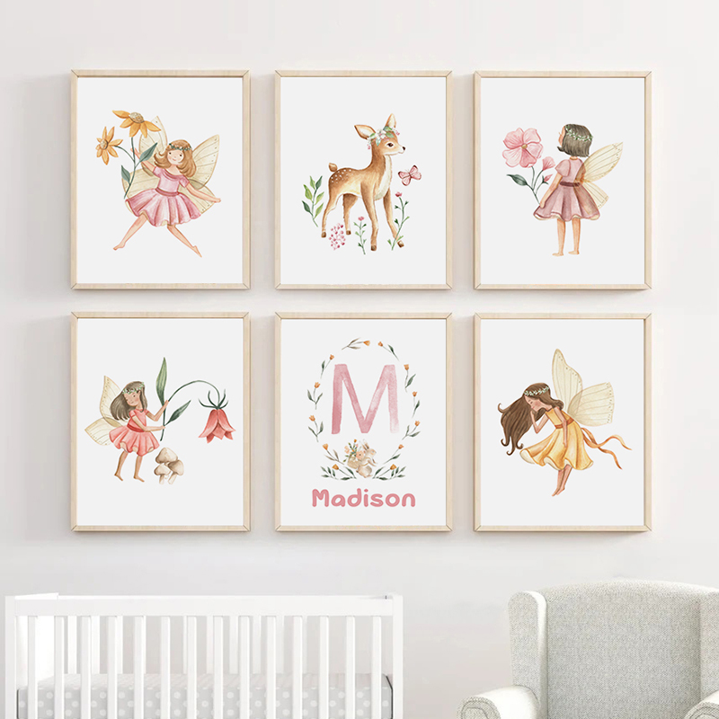 โปสเตอร์ภาพวาดและภาพพิมพ์บนผ้า - Baby Name Wall Art บทวิจารณ์และราคา