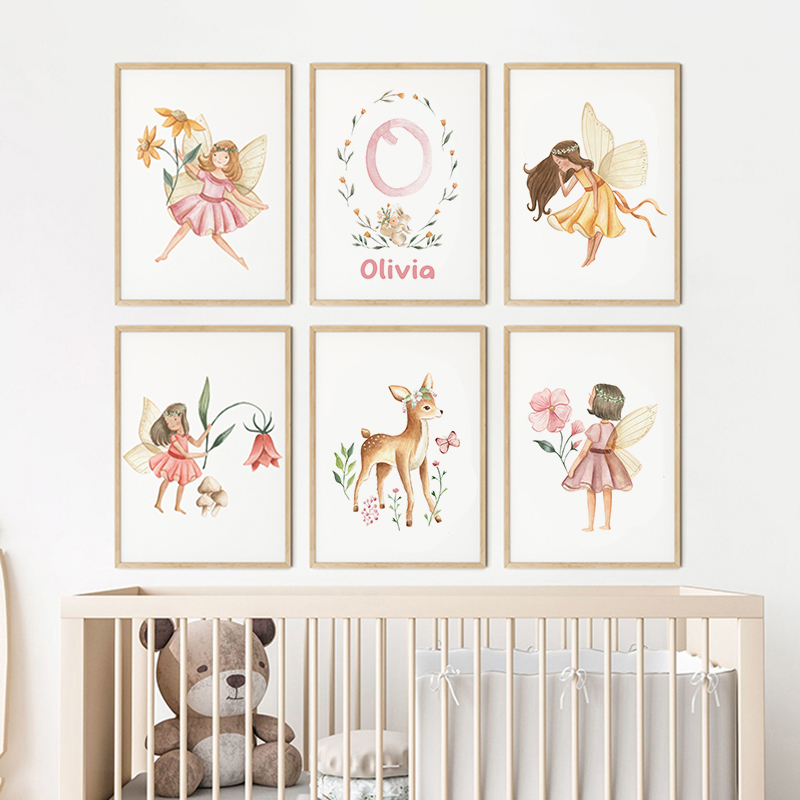 โปสเตอร์ภาพวาดและภาพพิมพ์บนผ้า - Baby Name Wall Art บทวิจารณ์และราคา