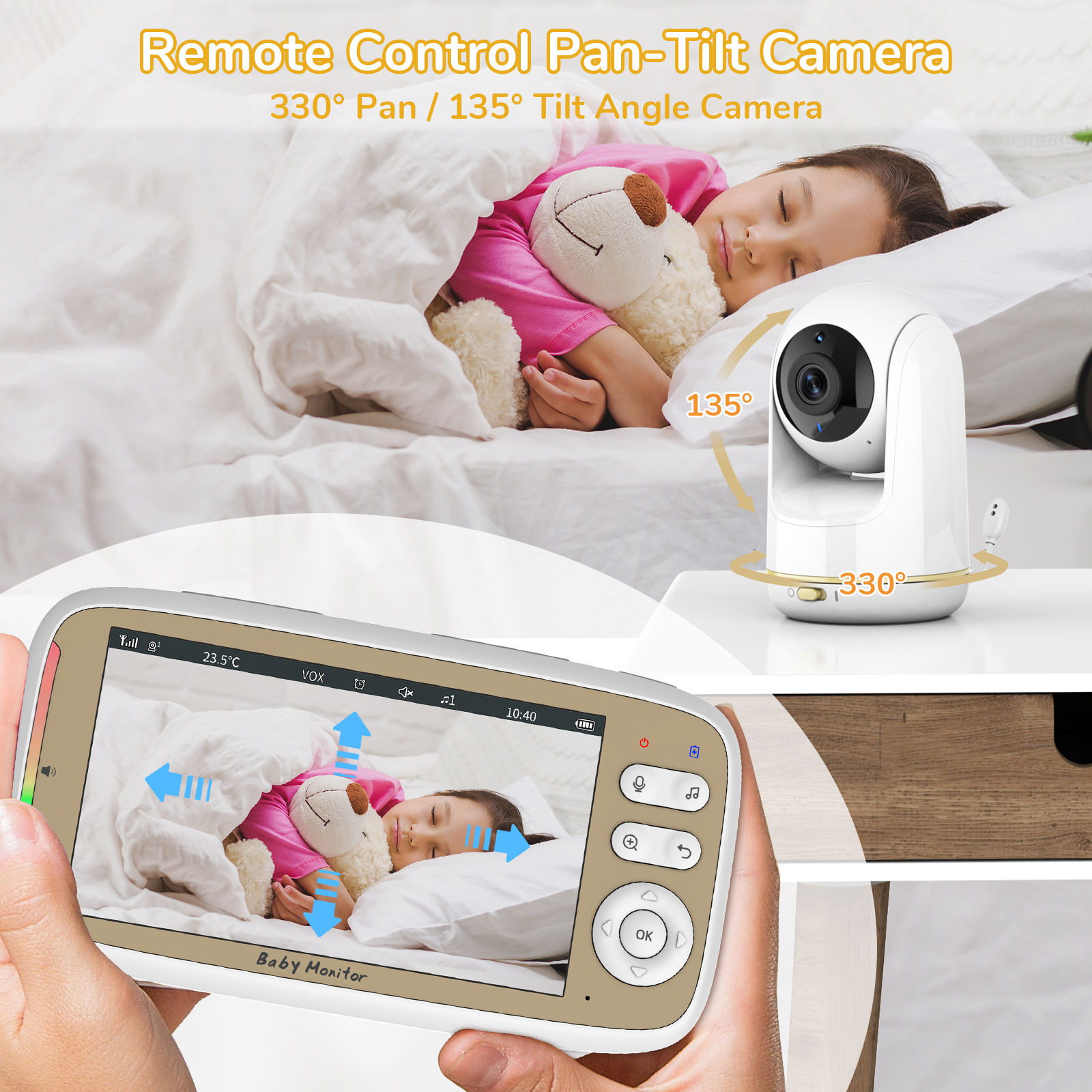 กล้องวงจรปิด VB803 PRO HD 720P - Baby Monitor Split Screen บทวิจารณ์และราคา