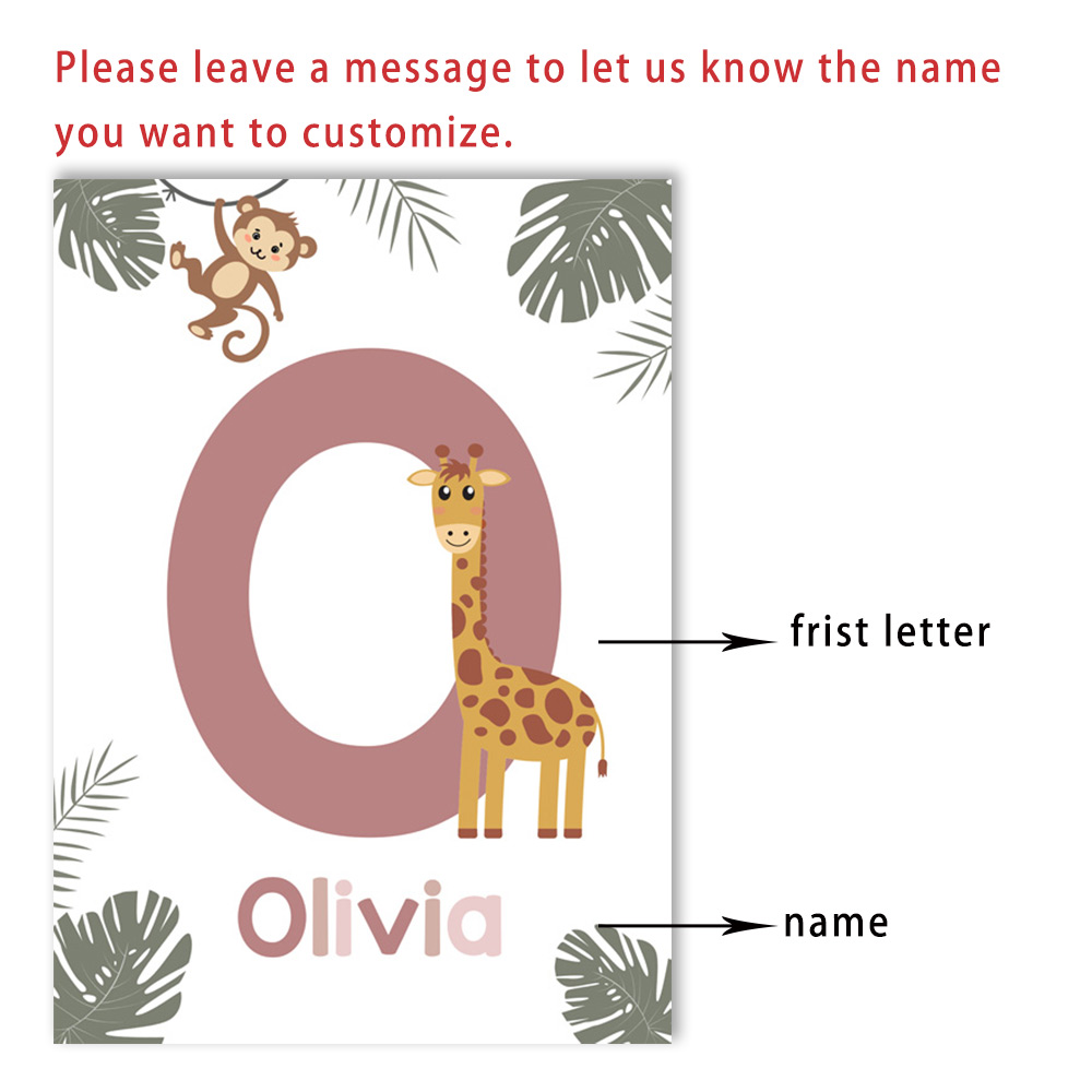 Nordic สัตว์ป่าโปสเตอร์ที่กําห - Baby Name Wall Art บทวิจารณ์และราคา