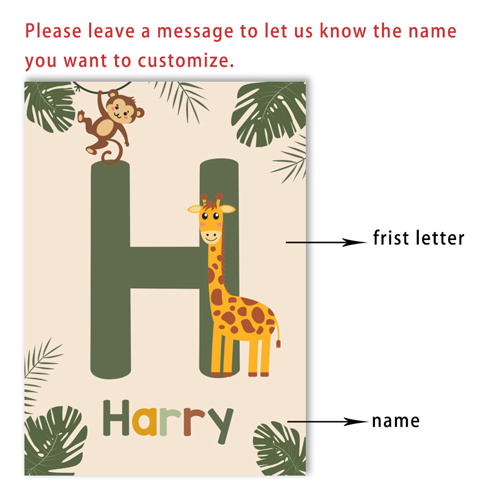 Nordic สัตว์ป่าโปสเตอร์ที่กําห - Baby Name Wall Art บทวิจารณ์และราคา