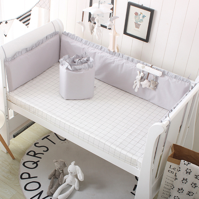 5 ชิ้นผ้าฝ้ายชุดเครื่องนอนเด็ก - Baby Nursery Sale บทวิจารณ์และราคา