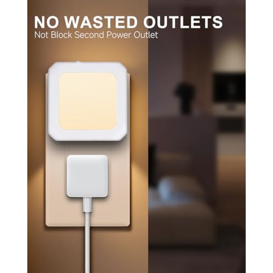 ไฟกลางคืนแบบเสียบปลั๊ก 2 ชิ้น  - Baby Nursery Night Light บทวิจารณ์และราคา