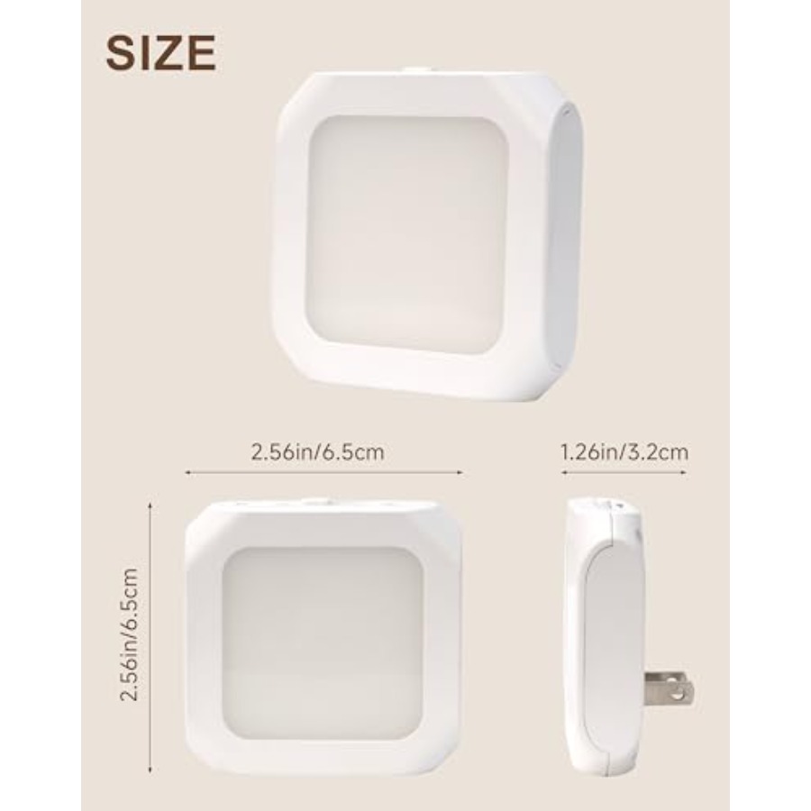 ไฟกลางคืนแบบเสียบปลั๊ก 2 ชิ้น  - Baby Nursery Night Light บทวิจารณ์และราคา
