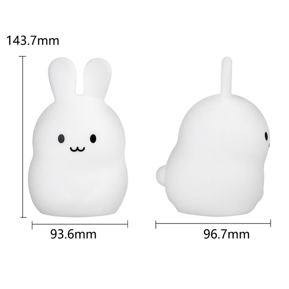 Touch Sensor กระต่าย Night Lig - Baby Nursery Night Light บทวิจารณ์และราคา