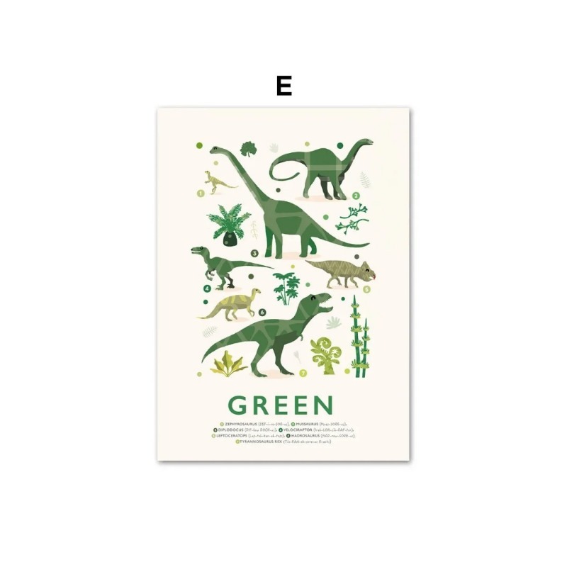 ตัวเลขไดโนเสาร์ ของเล่นเสริมพั - Baby Name Wall Art บทวิจารณ์และราคา