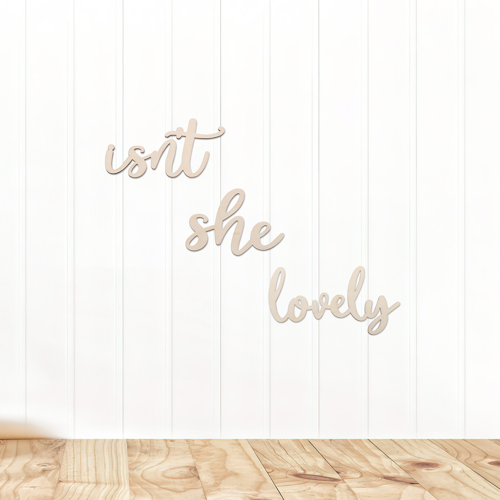 ป้ายไม้ สติ๊กเกอร์ติดผนังไม้ ต - Baby Nursery Wall บทวิจารณ์และราคา