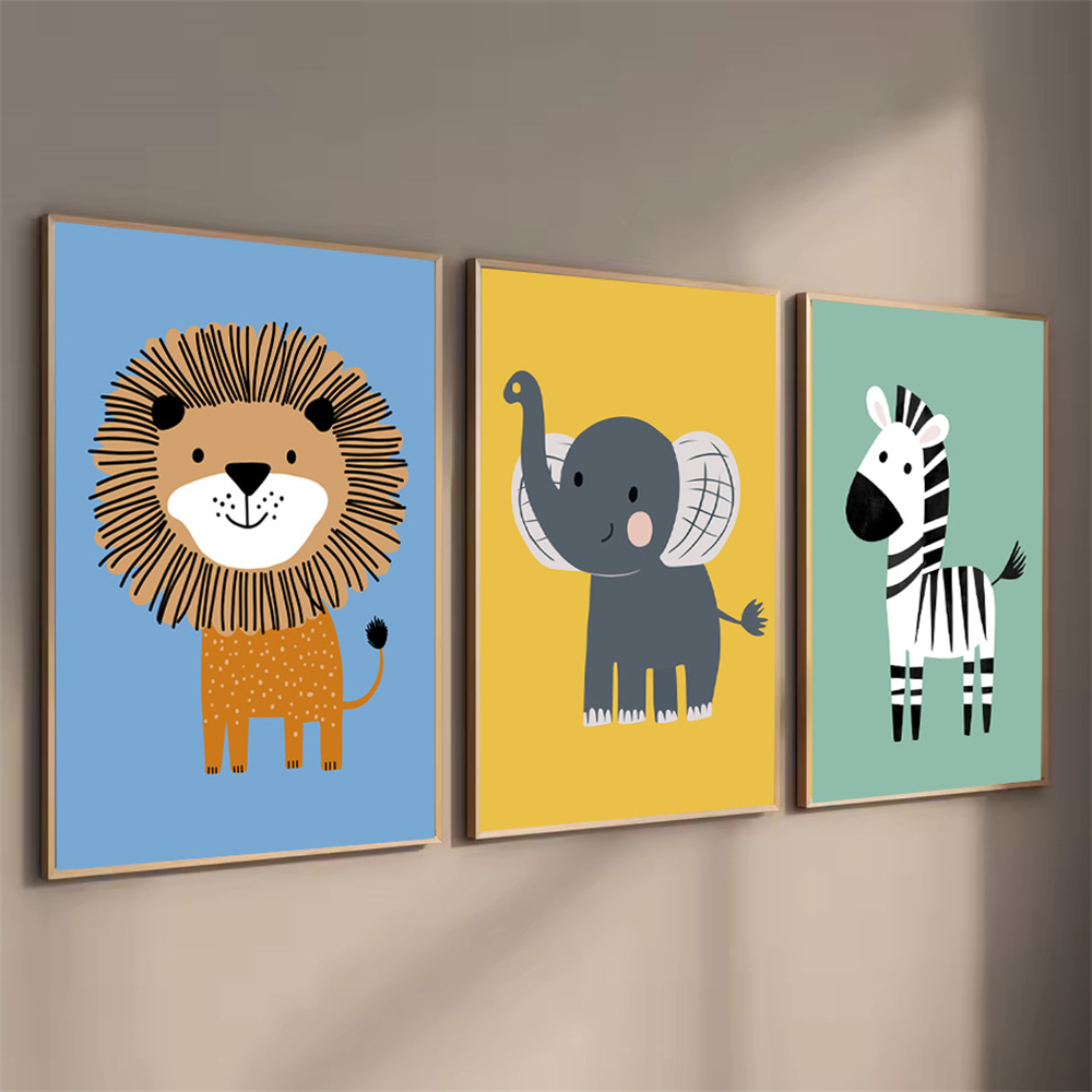 การ์ตูนสัตว์สิงโตม้าลายช้างศิล - Baby Zebra Nursery บทวิจารณ์และราคา