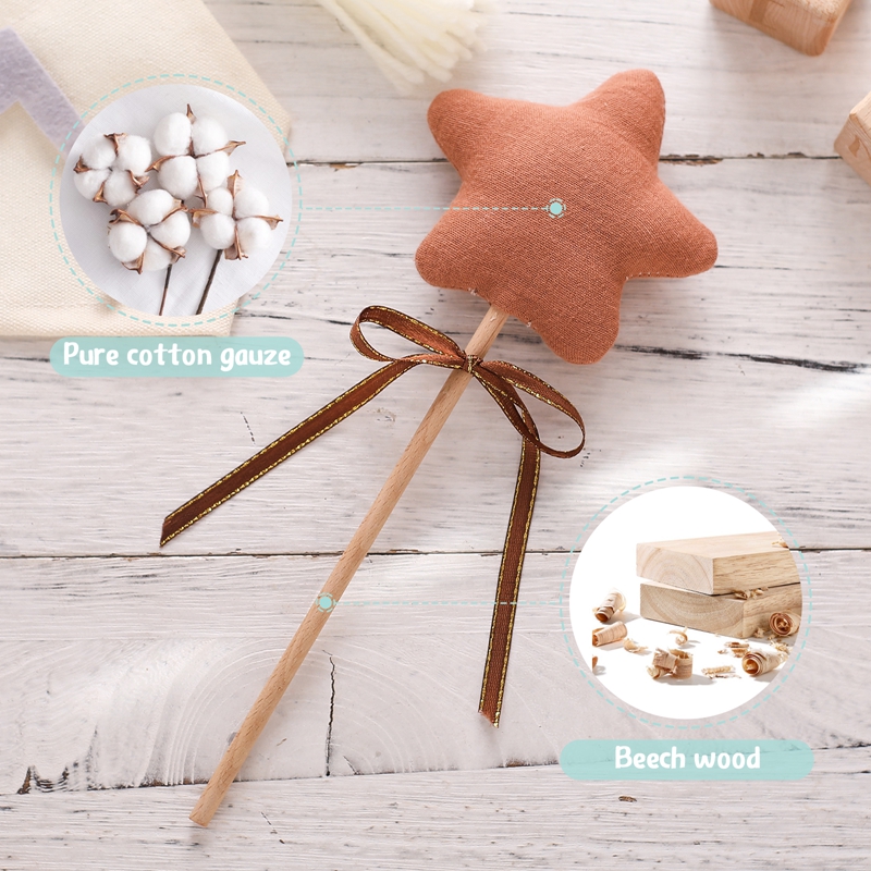 1PC Baby Rattle ของเล่น Beech  - Baby Nursery Hospital บทวิจารณ์และราคา