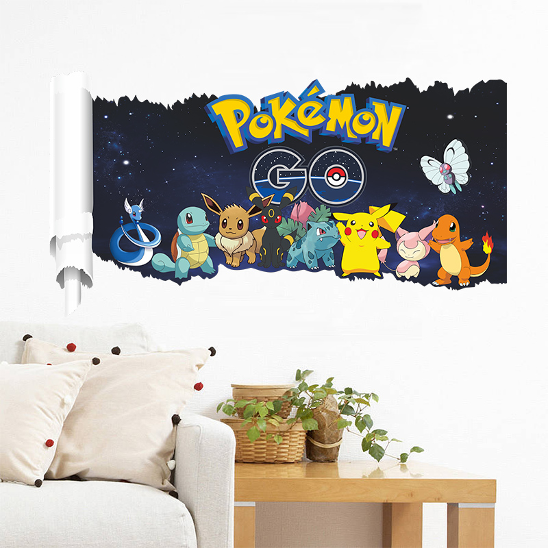 สติกเกอร์ติดผนังการ์ตูน Pokémo - Baby Nursery Decals บทวิจารณ์และราคา
