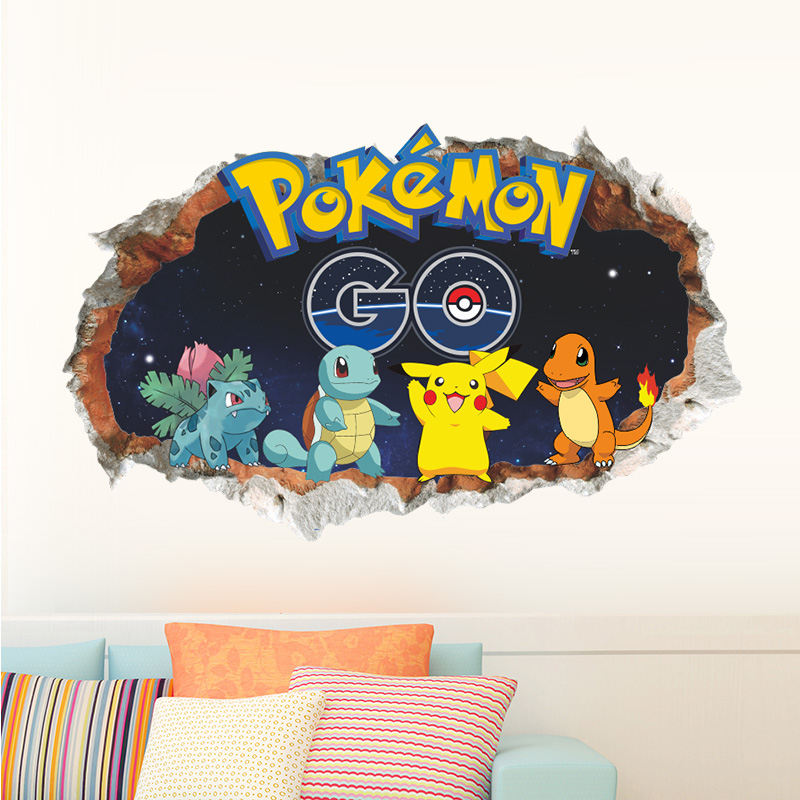 สติกเกอร์ติดผนังการ์ตูน Pokémo - Baby Nursery Decals บทวิจารณ์และราคา