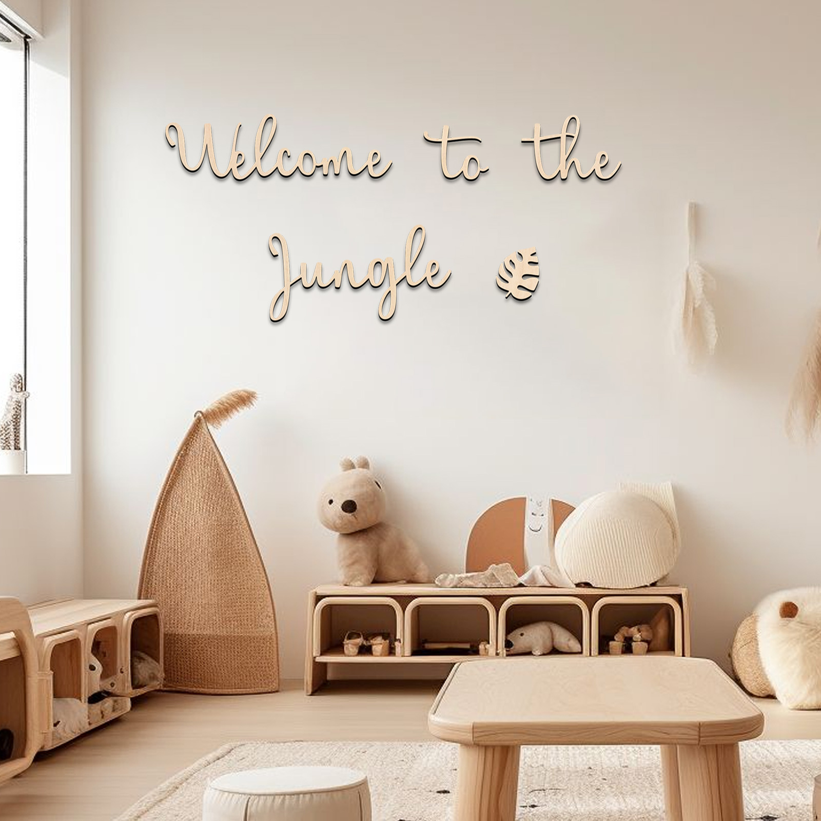 ป้ายไม้ต้อนรับสู่ป่า - ของตกแต - Baby Nursery Themes บทวิจารณ์และราคา
