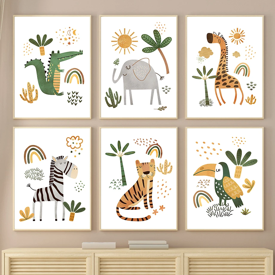 ยีราฟช้าง Tiger ZEBRA Toucan ส - Baby Zebra Nursery บทวิจารณ์และราคา