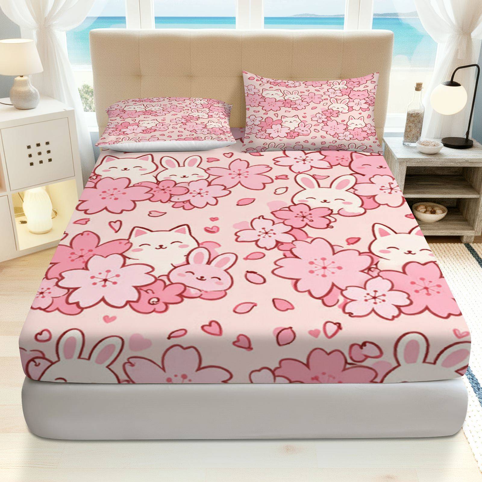 ชุดเครื่องนอนลายกระต่ายซากุระ, - Baby Nursery Themes บทวิจารณ์และราคา
