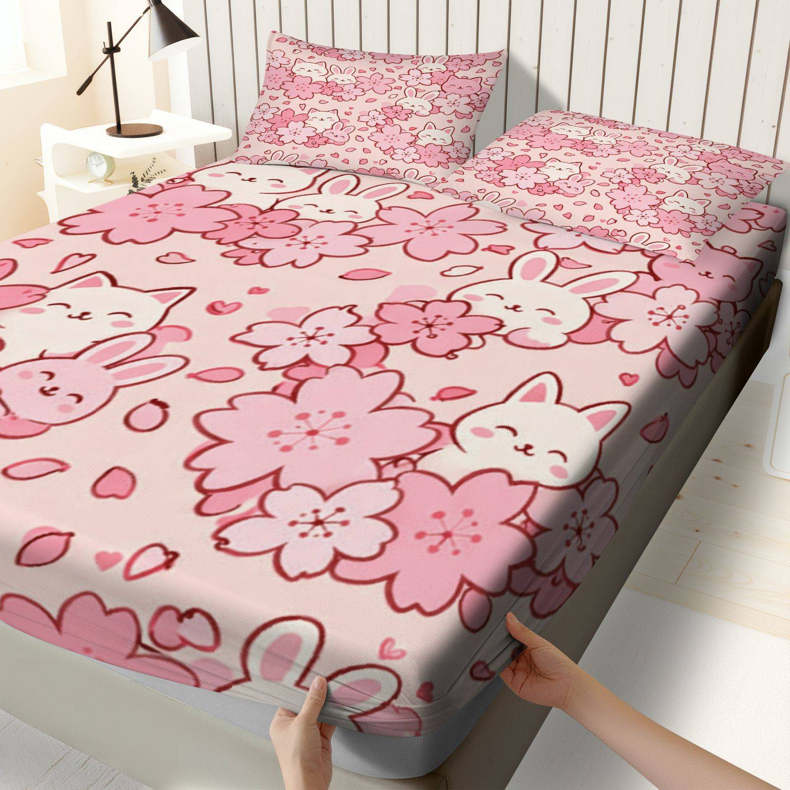 ชุดเครื่องนอนลายกระต่ายซากุระ, - Baby Nursery Themes บทวิจารณ์และราคา