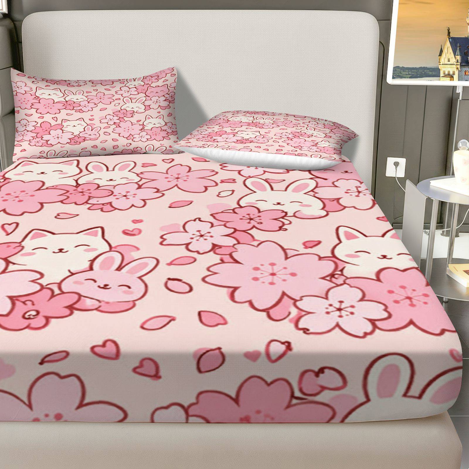 ชุดเครื่องนอนลายกระต่ายซากุระ, - Baby Nursery Themes บทวิจารณ์และราคา