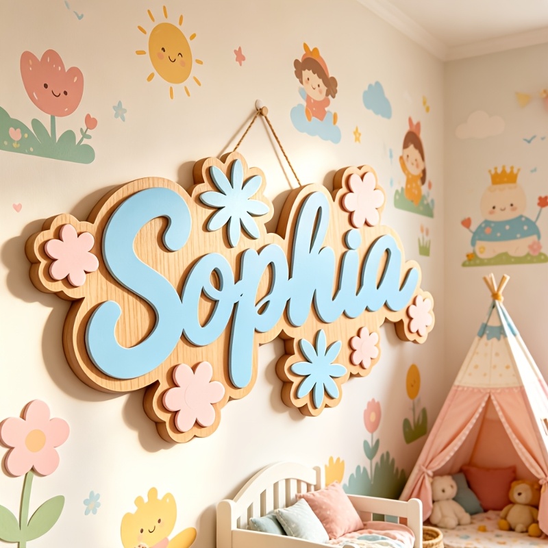 ป้ายห้องพักธีมดอกไม้แบบส่วนตัว - Baby Nursery Themes บทวิจารณ์และราคา