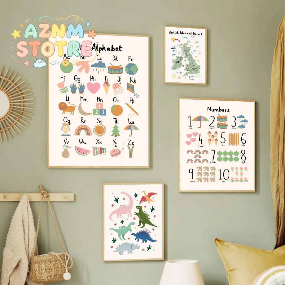 แผนที่โลกสัตว์ ไดโนเสาร์ ตัวอั - Baby Nursery Home บทวิจารณ์และราคา