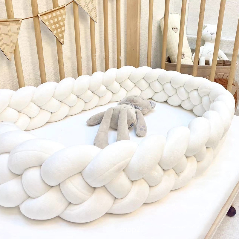 ปลอกกันกระแทกเตียงเด็กแบบถักเป - Baby Nursery Pillow บทวิจารณ์และราคา