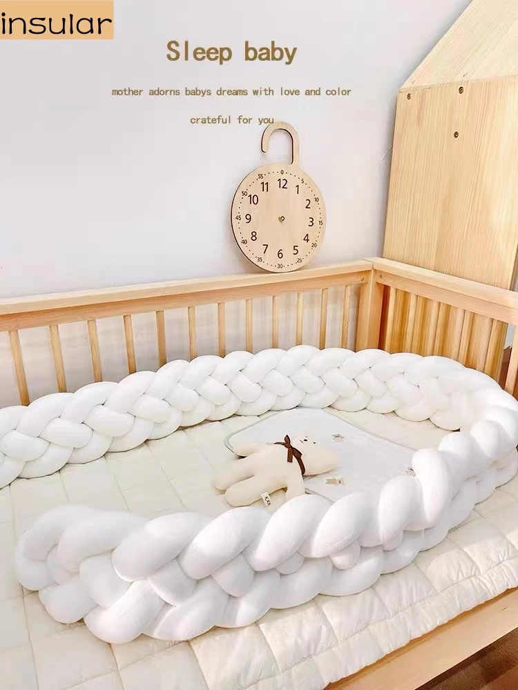 ปลอกกันกระแทกเตียงเด็กแบบถักเป - Baby Nursery Pillow บทวิจารณ์และราคา