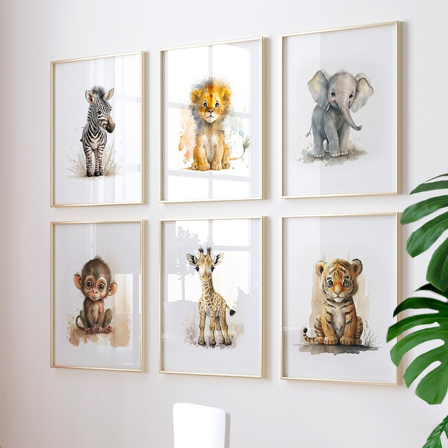 ภาพวาดบนผ้าใบลายสัตว์ในสวนสัตว - Baby Zebra Nursery บทวิจารณ์และราคา