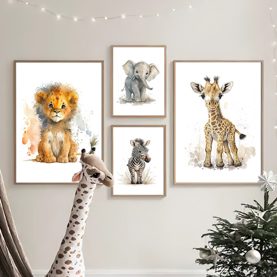 ภาพวาดบนผ้าใบลายสัตว์ในสวนสัตว - Baby Zebra Nursery บทวิจารณ์และราคา