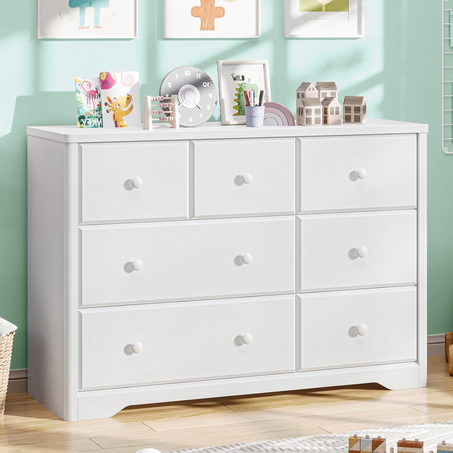ตู้ลิ้นชัก 7 ชั้น สำหรับเด็ก ต - Baby Nursery Dresser บทวิจารณ์และราคา