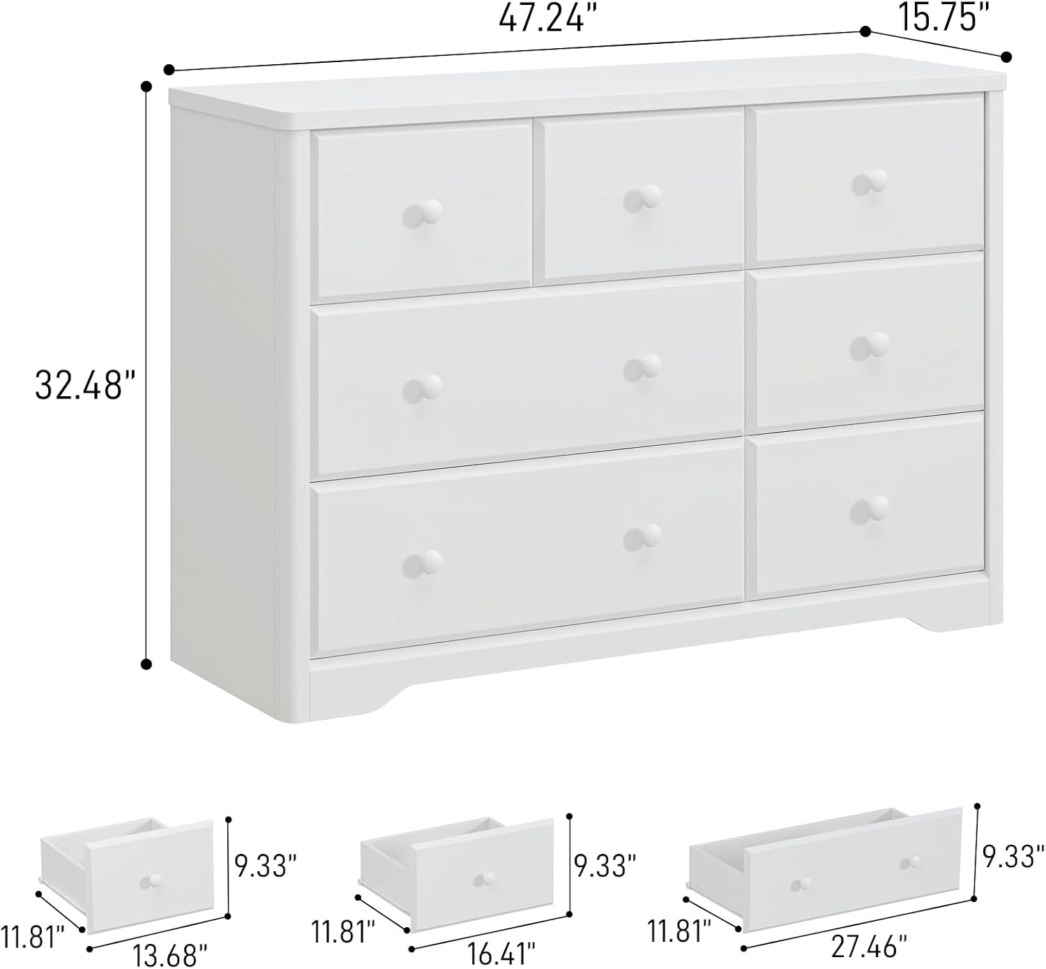 ตู้ลิ้นชัก 7 ชั้น สำหรับเด็ก ต - Baby Nursery Dresser บทวิจารณ์และราคา