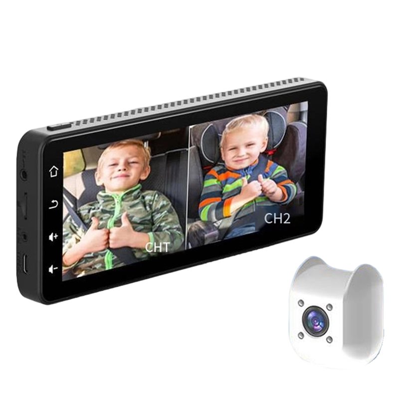 กล้องติดรถยนต์สำหรับเด็ก 2 คน  - Baby Monitor Split Screen บทวิจารณ์และราคา
