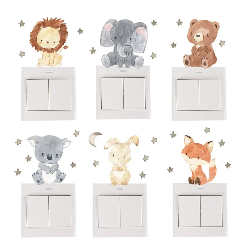 1/2/4/6 ชุดสติ๊กเกอร์ติดผนังรู - Baby Nursery Decals บทวิจารณ์และราคา