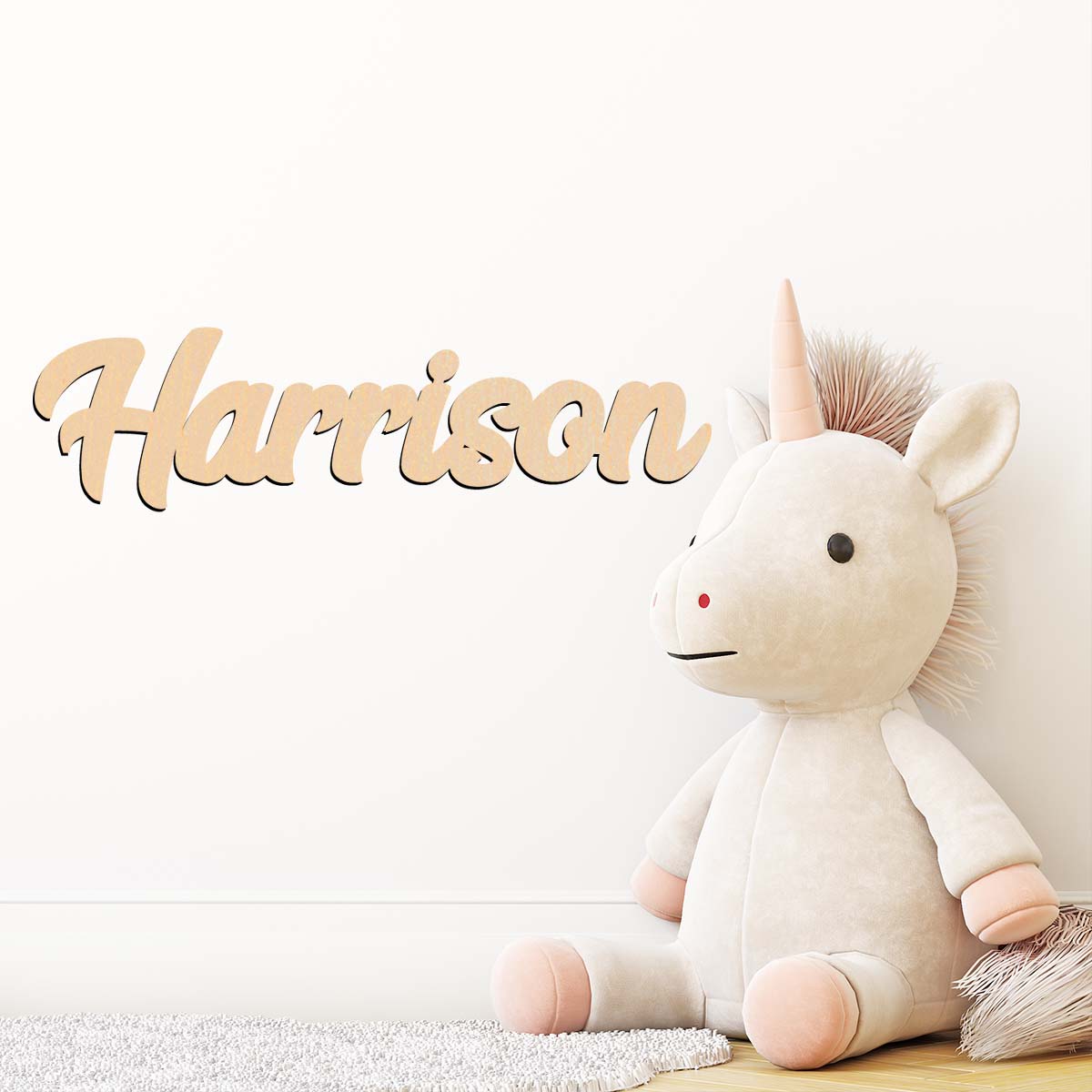 ป้ายชื่อไม้เนื้อแข็งแบบกำหนดเอ - Baby Name Wall Art บทวิจารณ์และราคา